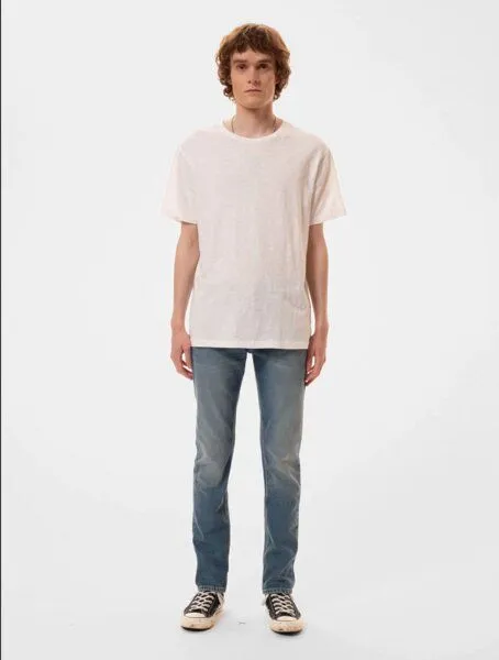 Nudie Jeans Nudie Jeans Herren T-Shirt "Roffe", Offwhite (weiß), – Produktbild 1 von 2