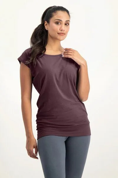Urban Goddess Urban Goddess Lockeres Asana-Yoga-Shirt, Berry (lila), – Produktbild 1 von 4