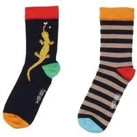 Walkiddy Baby Socken Bio-Baumwolle dunkelblau GOTS zertifiziert weiche Bündchensocken von Walkiddy vegan elastisch atmungsaktiv nachhaltige Erstlingssocken für Neugeborene und Babys – Produktbild 1 von 1