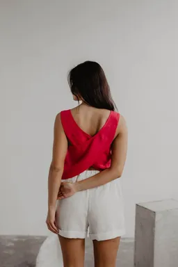 AmourLinen AmourLinen Damen vegan Top Ella Viva Magenta – Produktbild 1 von 1