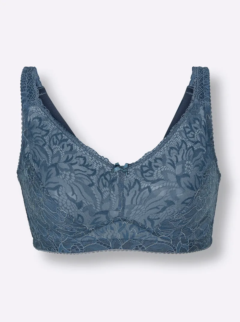 wäschepur Komfort-BH ohne Bügel rauchblau, Rauchblau, – Produktbild 2 von 2