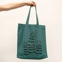 Cmig Cmig Waldblumen Tote Bag / Jute-Beutel mit Blume – Produktbild 1 von 1