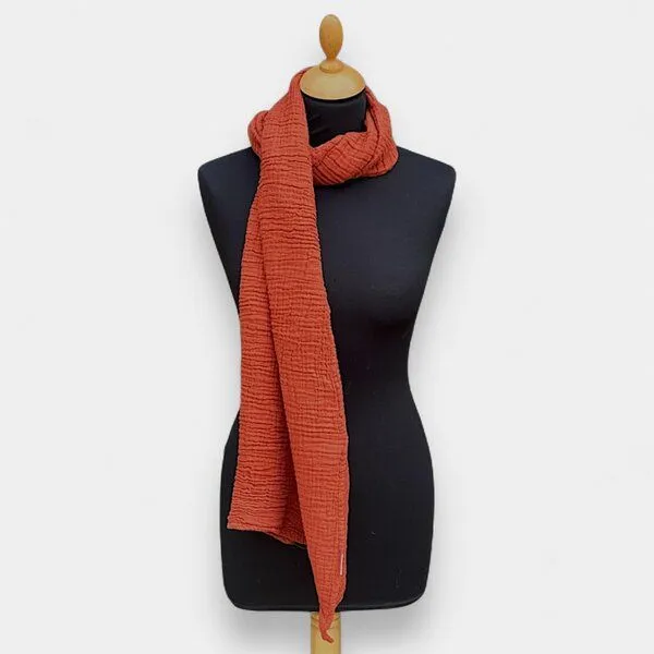Der Lindwurm Der Lindwurm Musselin- Schal, Burned orange (orange), – Produktbild 1 von 4
