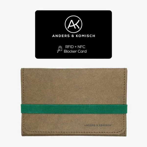 ANDERS & KOMISCH ANDERS & KOMISCH Mittelgroßes Portemonnaie mit RFID Schutz - KOMPAKT, Grün, – Produktbild 1 von 6