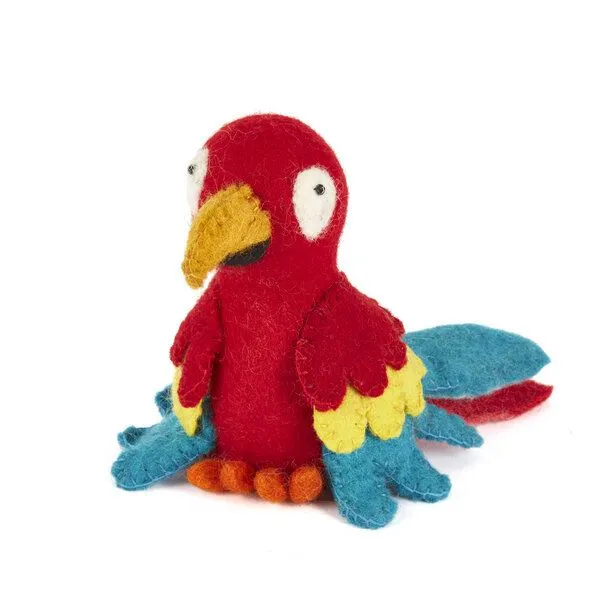 short'n'pietz short'n'pietz Papagei als Filzeierwärmer, Rot gelb türkis, – Produktbild 1 von 1