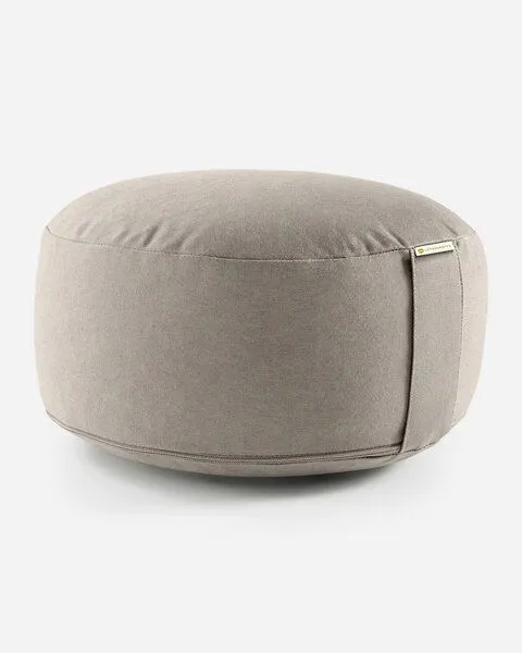 Lotuscrafts Lotuscrafts Yogakissen Lotus - Sitzhöhe 15cm - ohne Bestickung - GOTS zertifiziert, Light taupe, – Produktbild 1 von 4
