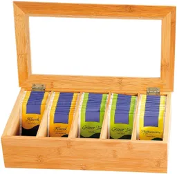 Kesper Kesper Bambus Teebox mit 5 Fächern – Produktbild 1 von 1
