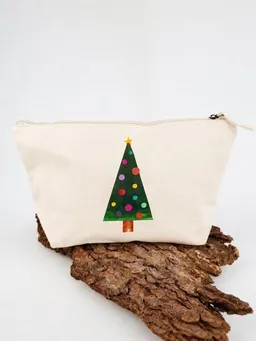 MelaDi MelaDi Accessoire-Tasche aus Biobaumwolle - Größe L Weihnachtsbaum – Produktbild 1 von 1