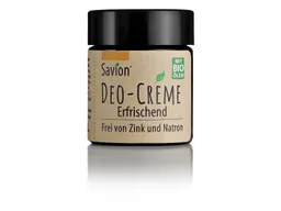 Savion - feine Seifen Manufaktur Bio Deo-Creme erfrischende Zitrone, im Glastiegel Inhalt 30 ml – Produktbild 1 von 1