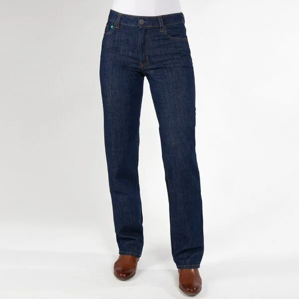 fairjeans fairjeans Damenjeans CLASSIC, gerades Bein, hoher Bund, in Farben NAVY und WAVES, Blue, – Produktbild 1 von 8
