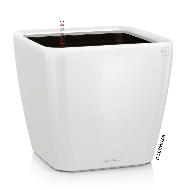 Lechuza® Lechuza® 'Quadro LS 28', weiß, ca. 28 x 28 x H 26 cm, Weiß, – Produktbild 1 von 1