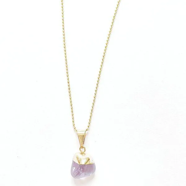 Crystal and Sage Crystal and Sage Amethyst Halskette vergoldet – Produktbild 1 von 5