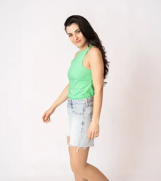 Gary Mash GARY MASH Tanktop Grace aus Biobaumwolle, Kräftiges mint (grün), – Produktbild 3 von 4