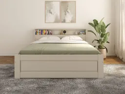 OTTO home Massivholzbett FLAVION, Jugendbett, Stauraum, FSC® zertifizierte Kiefer (Breite: 90, 140, 180), Qualitätsprodukt, Regal, Kassettenoptik, Schublade optional – Produktbild 1 von 1