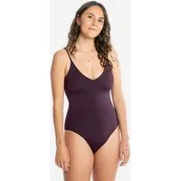 MATONA Matona Badeanzug | V-Neck Bathing Suit | aus Econyl, Aubergine, – Produktbild 1 von 2