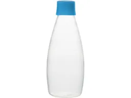 retap retap Trinkflasche "GO" 0,8 l aus Glas mit Schraubverschluss, light blue – Produktbild 1 von 1