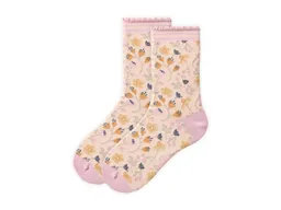 People Wear Organic People Wear Organic Socken malve gemustert Gr. 28-30 – Produktbild 1 von 1