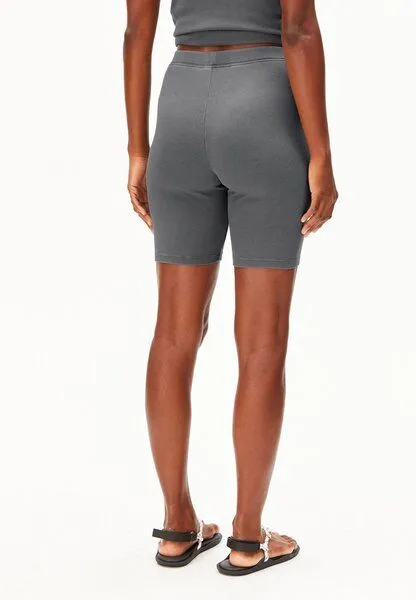 ARMEDANGELS ARMEDANGELS GMT DYE RIB Damen Short aus Bio-Baumwoll Mix, Space steel, – Produktbild 2 von 4