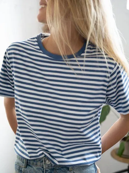 FUXBAU FUXBAU Gestreiftes Frauen T-Shirt - blau weiß, Blau weiß, – Produktbild 2 von 4