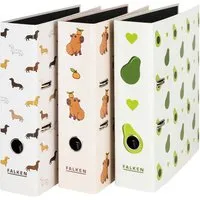 Falken 6 Falken Motivordner, DIN A4, sortiert - Avocado, Capybara, Dachshund – Produktbild 1 von 1