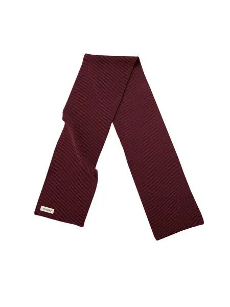 FUXBAU FUXBAU 4Seasons Strickschal, Bordeaux, – Produktbild 2 von 4