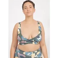 boochen boochen Bikini Top Noja - wendbar, Green wildflower (oliv), – Produktbild 1 von 1