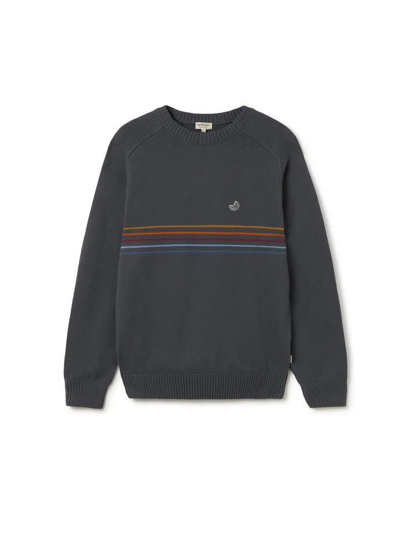 TWOTHIRDS TWOTHIRDS Herren vegan Pullover Buljarica Dunkel Sand Grau, Grau, – Produktbild 2 von 2