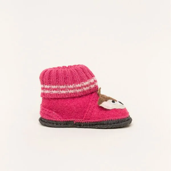 Kitz-Pichler Kitz-Pichler Hüttenschuhe Kauns Appl. Reh, Pink, – Produktbild 2 von 4