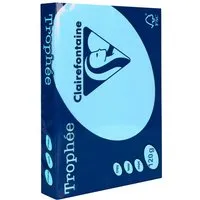 Clairefontaine 250 Blatt Clairfontaine Farbiges Kopierpapier 'Trophee' 120 g/m², DIN A4, eisblau – Produktbild 1 von 1