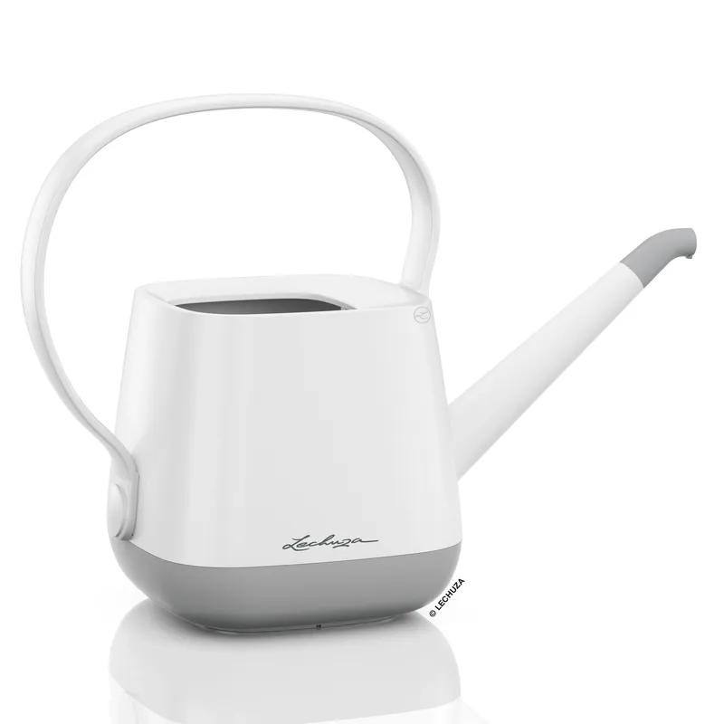 Lechuza® Lechuza® 'Yula' Gießkanne, weiß/grau seidenmatt, 1,7 Liter, Grauweiß, – Produktbild 1 von 1