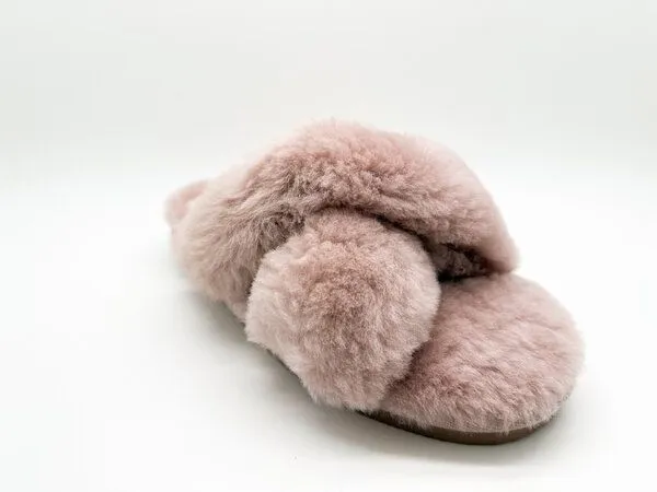 thies Pantoffel-Sandale aus Schaffell "thies Sheep Cross Sandal", Pink, – Produktbild 3 von 4