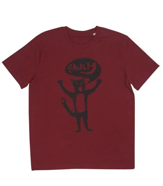 päfjes päfjes Kater Ferdinand Fauch - Fair Wear Männer Bio T-Shirt - Bordeaux – Produktbild 1 von 3