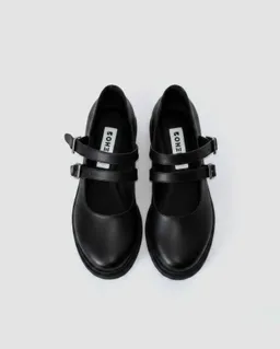 BOHEMA BOHEMA Damen vegan Ballerinas Mary Jane Twin Schwarz – Produktbild 1 von 1