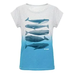 Lexi&Bö Lexi&Bö Whales T-Shirt Damen mit Effekt-Waschung – Produktbild 1 von 1