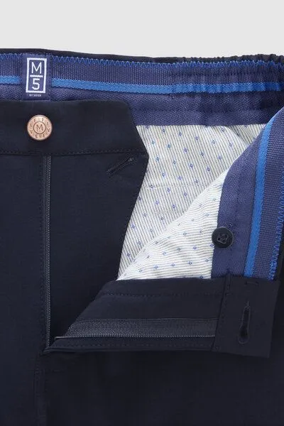 M 5 BY MEYER M 5 BY MEYER Chino mit Stretchbund, Blau (dunkelblau), – Produktbild 6 von 7