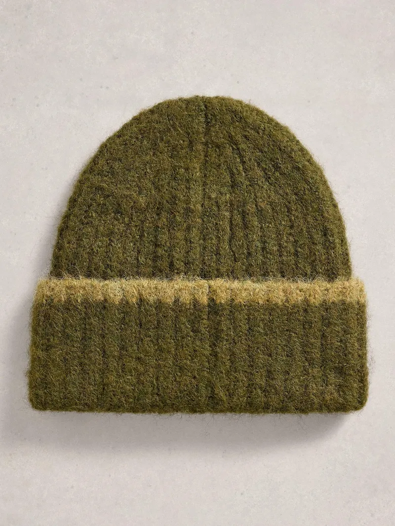 White Stuff Strickmütze Emma - Einheitsgröße, Khakigrün, – Produktbild 2 von 2