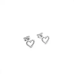 MOANINA MOANINA Ohrringe Love Herz - 925 Silber/18k Gold Vermeil – Produktbild 1 von 1