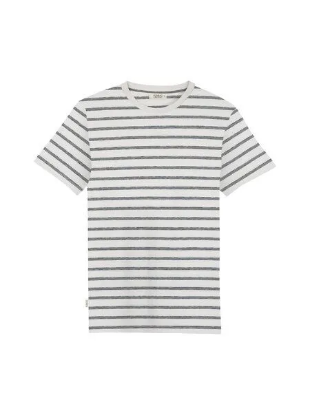 FUXBAU FUXBAU Gestreiftes Männer T-Shirt Milos - cremeweiß salbei, Cremeweiss, – Produktbild 3 von 4