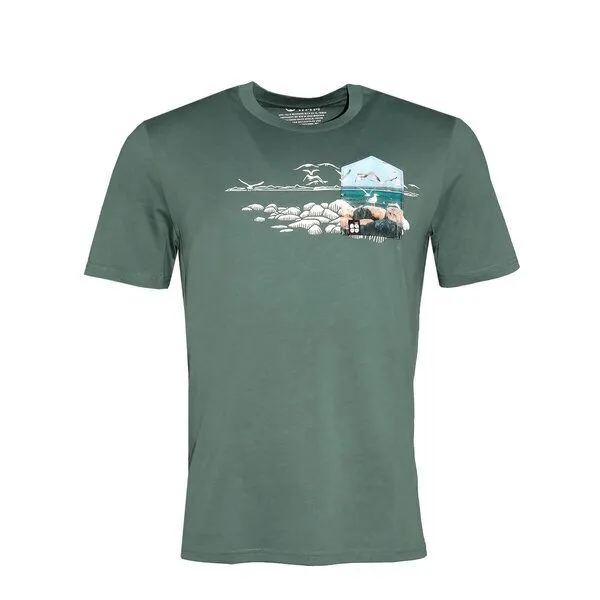 FÄDD FÄDD Herren T-Shirt Rundhals aus Bio-Baumwolle "Mole BT" Grün, Grün, – Produktbild 1 von 3