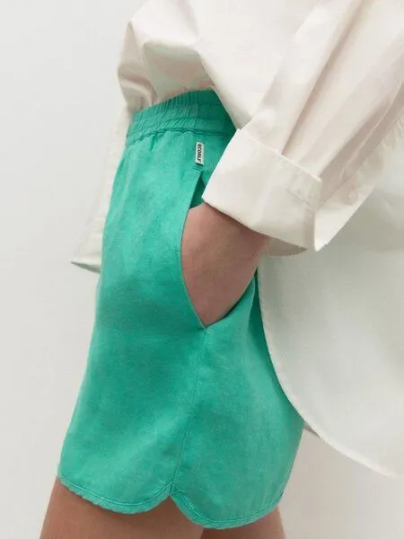 ECOALF ECOALF Pievealf Shorts Organic Linen, Peppermint/türkis, – Produktbild 2 von 4