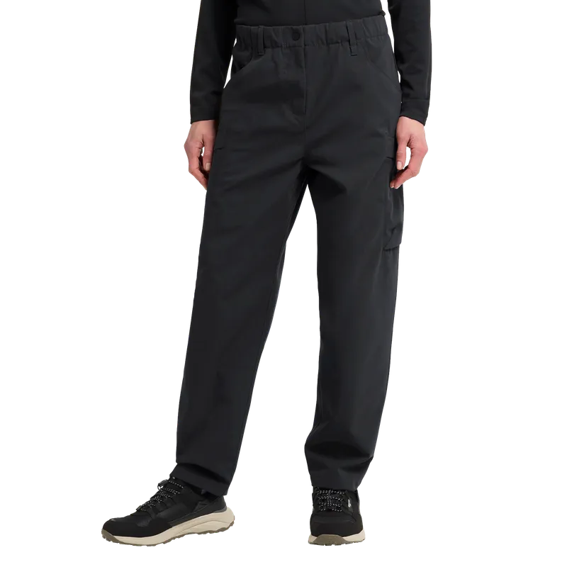 Jack Wolfskin Jack Wolfskin Yuma Cargo Pants Women Cargo-Hose aus Bio-Baumwolle Damen 38 black, Black, – Produktbild 1 von 2