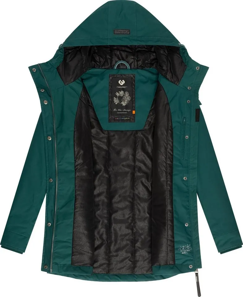 ragwear ragwear Winterjacke Monadis Black Label stylischer Winterparka für die kalte Jahreszeit, Grün, – Produktbild 1 von 4