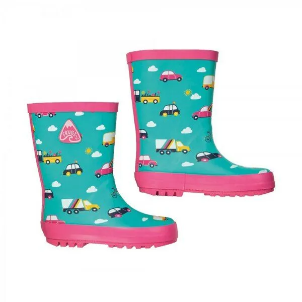 Frugi Frugi Gummistiefel Fahrzeuge - Aqua Rainbow Roads – Produktbild 1 von 1