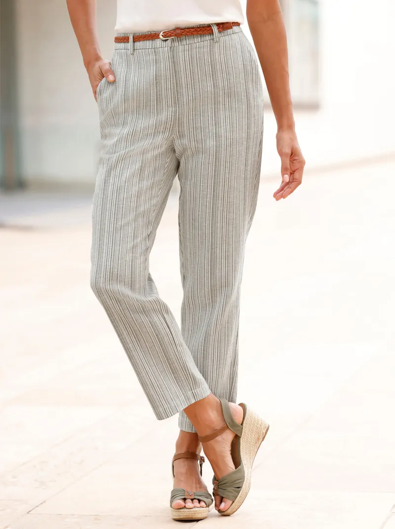 Witt Webhose, Champagner-khaki-gestreift, – Produktbild 1 von 3