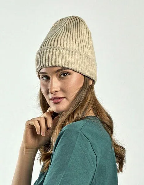Atlantis Headwear Atlantis Headwear Strickmütze Beanie Wintermütze, Mustard, – Produktbild 2 von 3