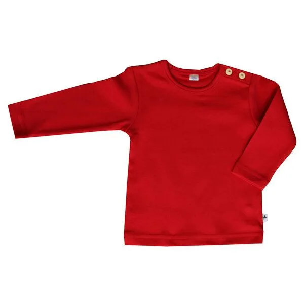 Leela Cotton Leela Cotton Langarmshirt, Rot, – Produktbild 1 von 1