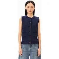 ARMEDANGELS ARMEDANGELS Damen vegan Strickjacke Compact Crew Blau – Produktbild 1 von 1