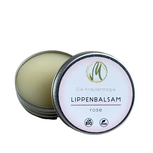 Die Kräutermagie Die Kräutermagie Lippenpflege Rose-Vanille 15 g – Produktbild 1 von 3