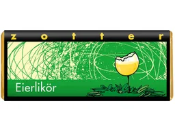 Zotter Dunkle Bergmilchschokolade mit Eierlikör, handgeschöpft – Produktbild 1 von 1