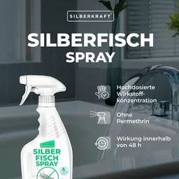 Silberkraft Silberkraft Silberfischspray Bundle 2X 500ml mit Zitronen-Duft, Alternative zu Silberfisch Köder-Dosen und Silberfisch-Fallen – Produktbild 1 von 1